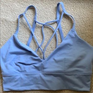 Alo sports bra powder blue